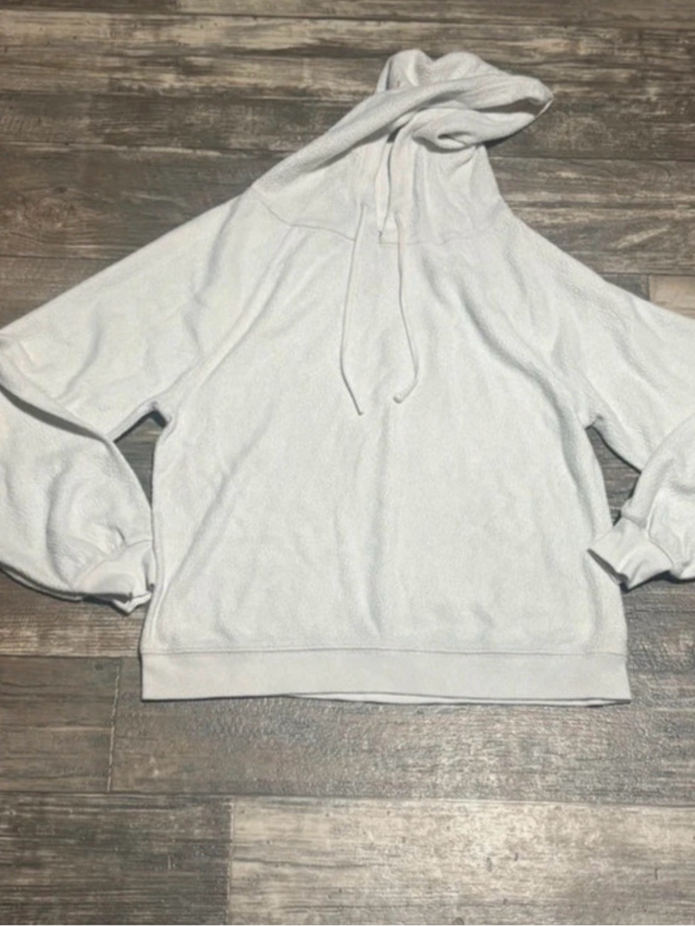 Cream Women's Hooded Pullover Sweater
